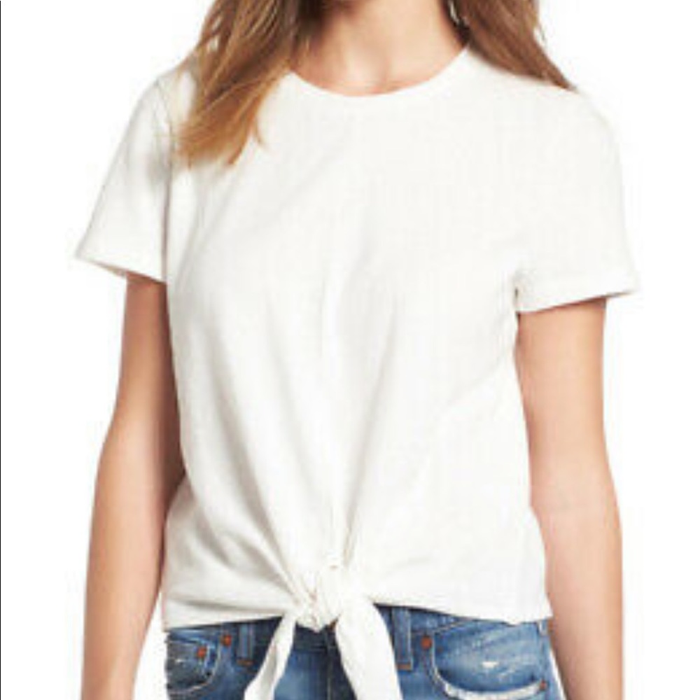 Madewell tie-front tee. VGUC.
